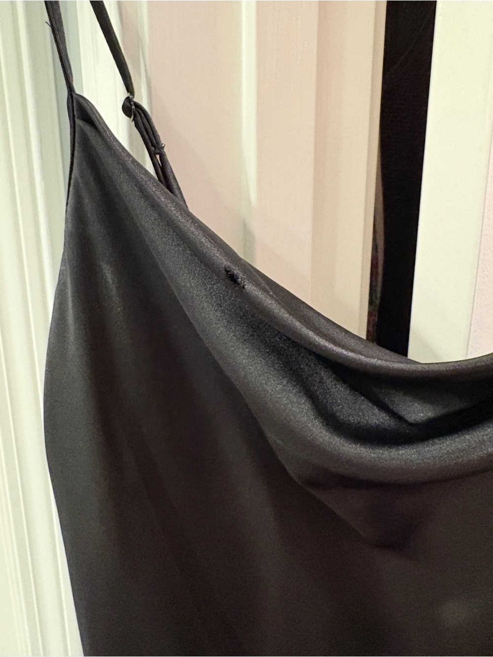 Bebe Black Slip Dress with Cowl Neck - Picture 3 of 3